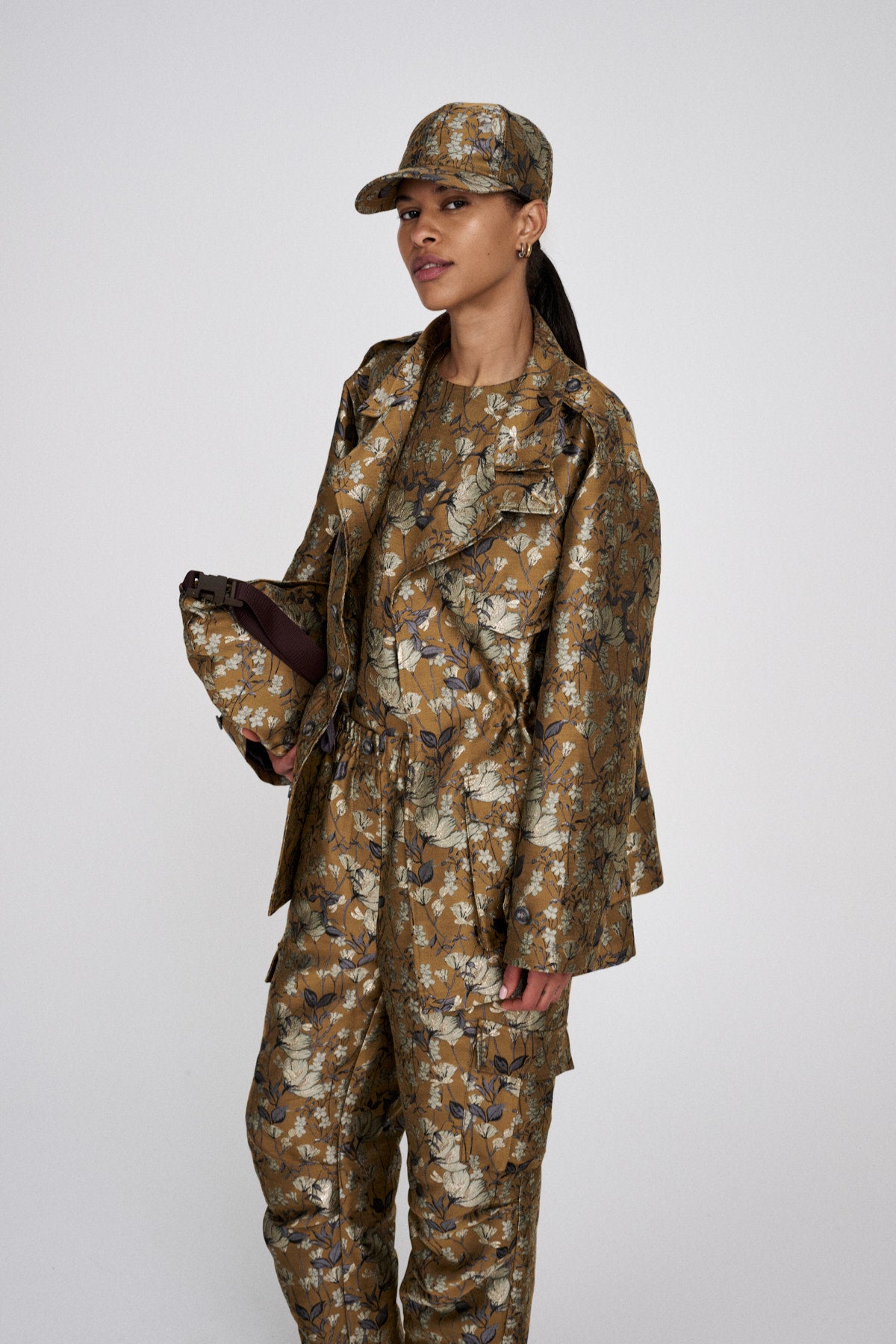 Mona - Ottoman jacquard cross bag I Golden combo 4 - Rabens Saloner - DK