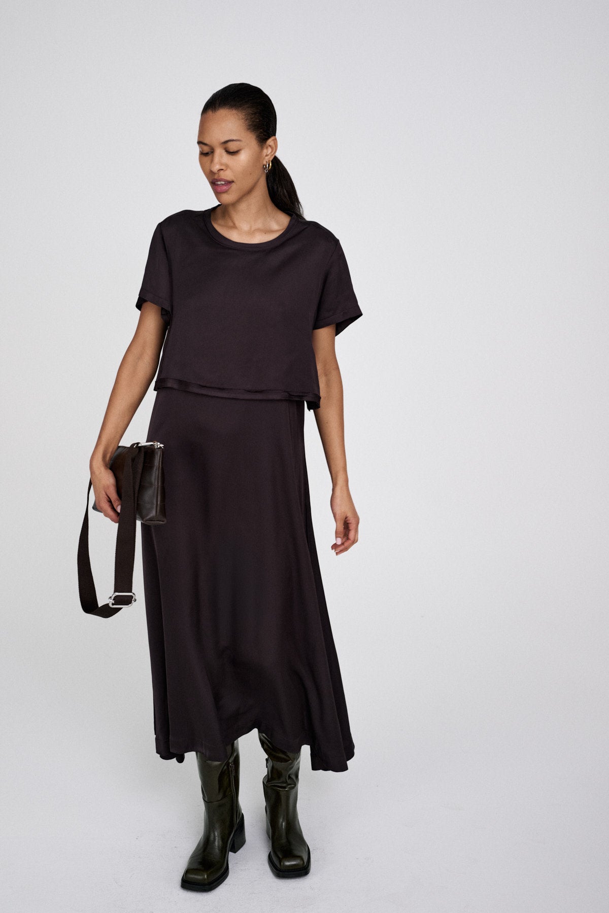 Nat - Lush t-shirt dress I After dark 1 - Rabens Saloner - DK