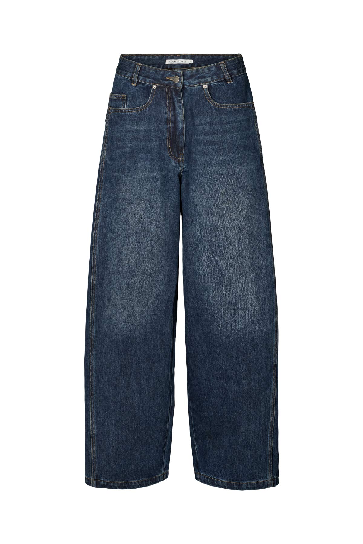 Lane - Patchwork denim wide leg pants I Dark washed indigo Dark washed indigo 25 3 - Rabens Saloner - DK
