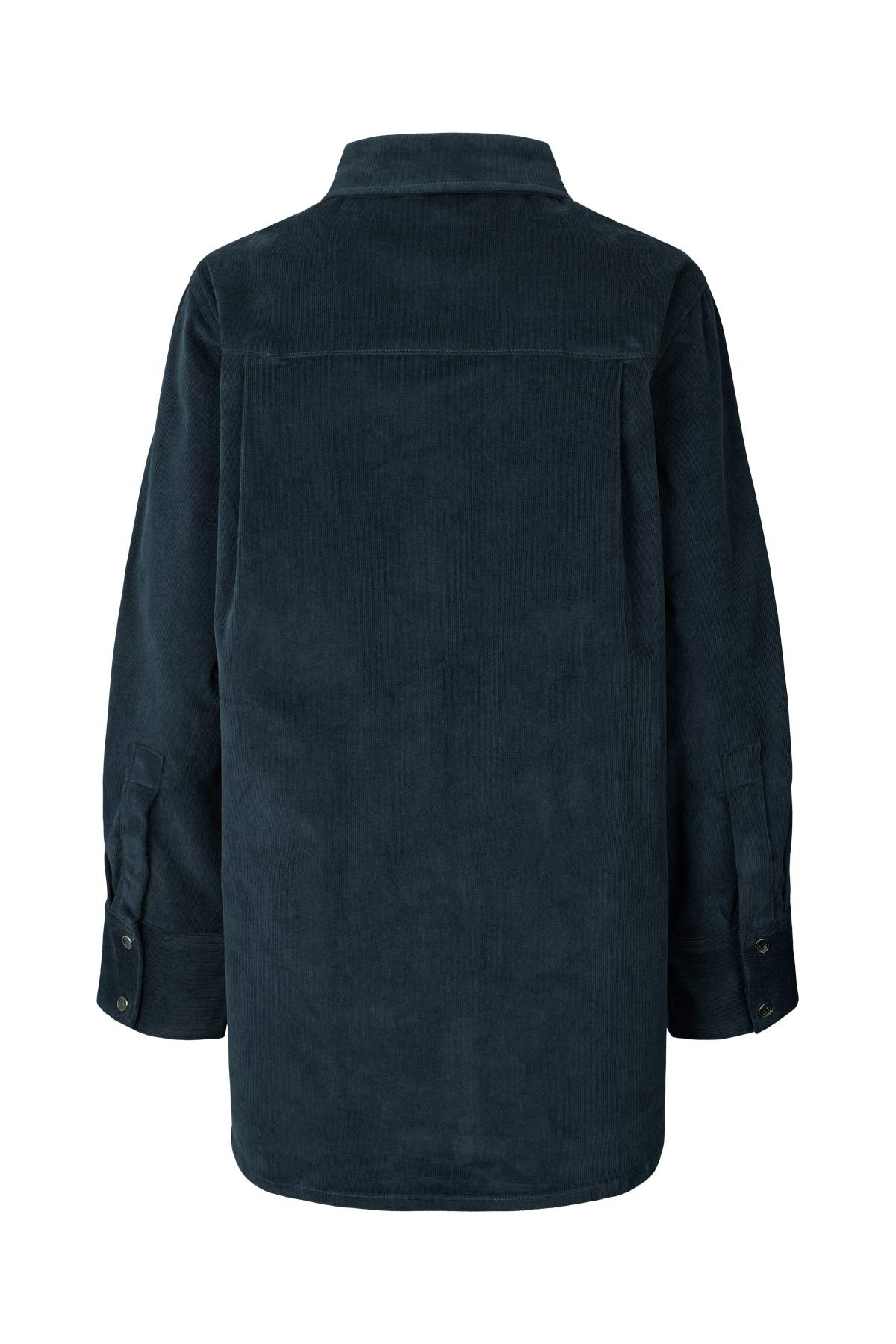 Paia - Baby corduroy shirt I Navy 2 - Rabens Saloner - DK