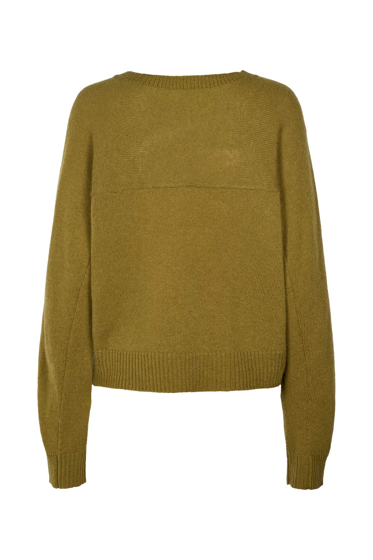 Dalani - Pure wool boxy sweater I Fern green 2 - Rabens Saloner - DK