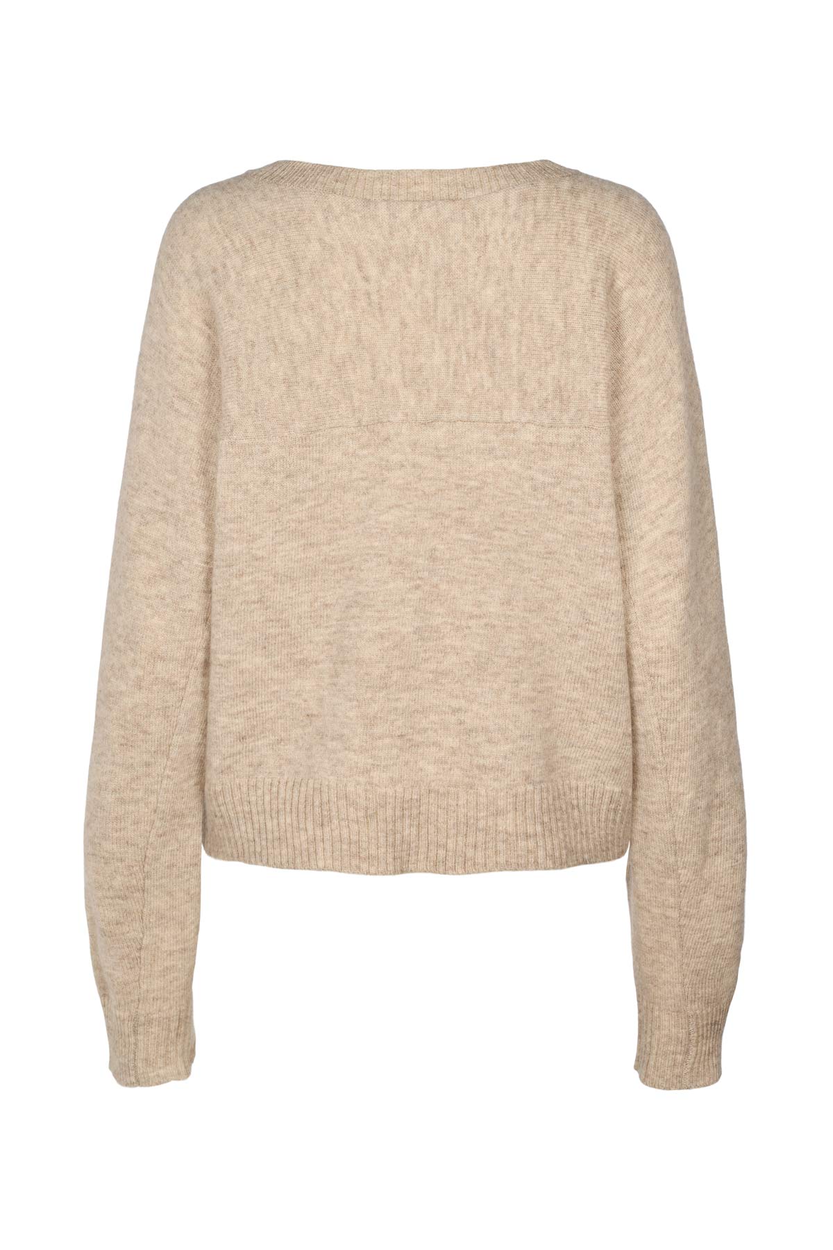 Dalani - Pure wool boxy sweater I Oatmeal 2 - Rabens Saloner - DK