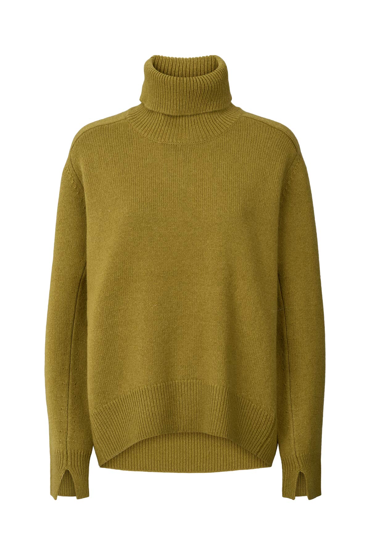 Celly - Pure wool roll neck sweater I Fern green Fern green XS 6 - Rabens Saloner - DK