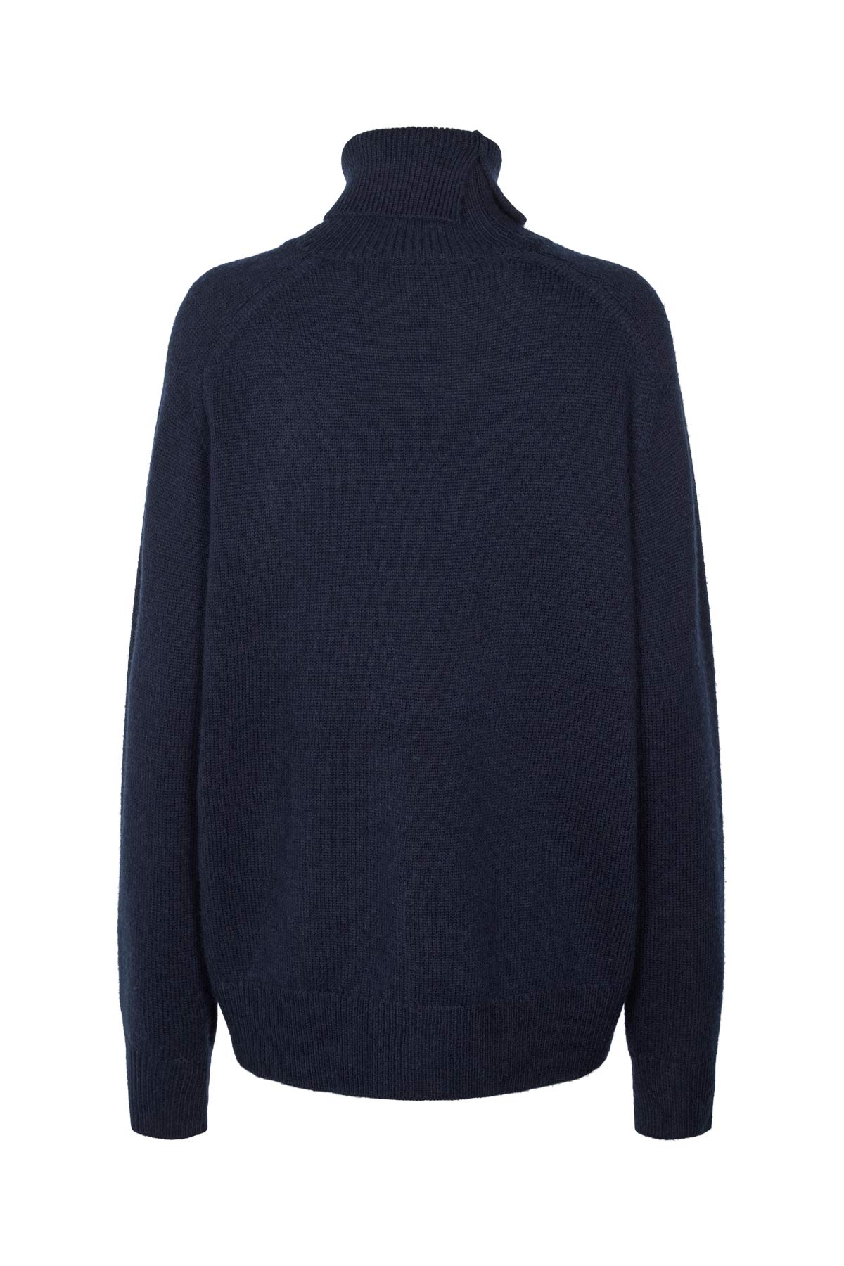 Celly - Pure wool roll neck sweater I Navy 2 - Rabens Saloner - DK