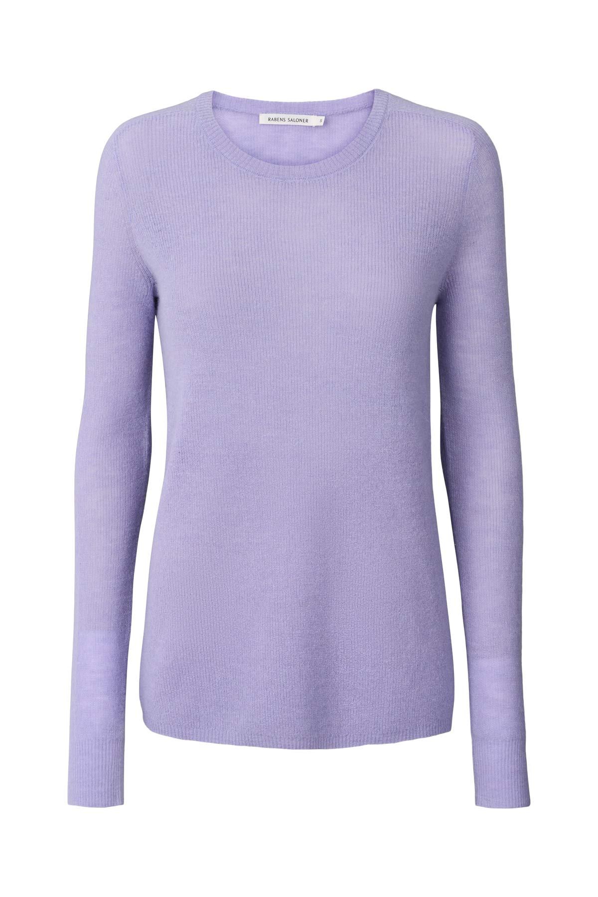 Shauna - Waffled knit long sleeve top I Lavender Lavender XS 1 - Rabens Saloner - DK