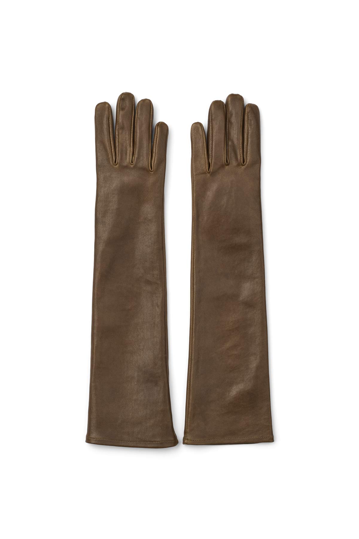 Feel - Leather gloves I Olive Olive O/S 7 - Rabens Saloner - DK