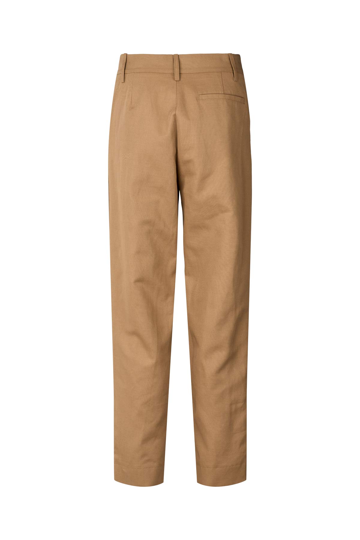 Helen - Canvas tailoring easy pants I Tobacco 3 - Rabens Saloner - DK