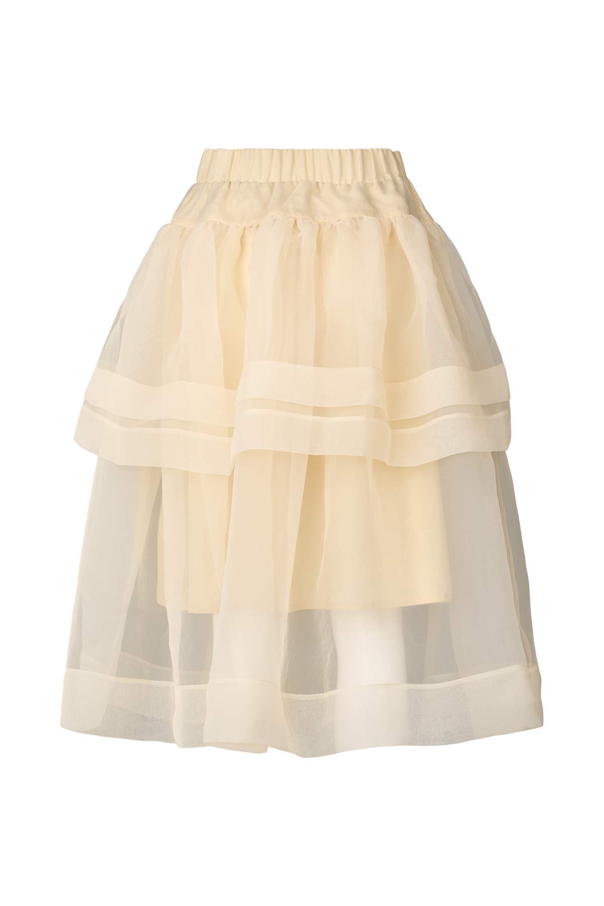 Falka - Organza layer skirt I Bisque 7 - Rabens Saloner - DK