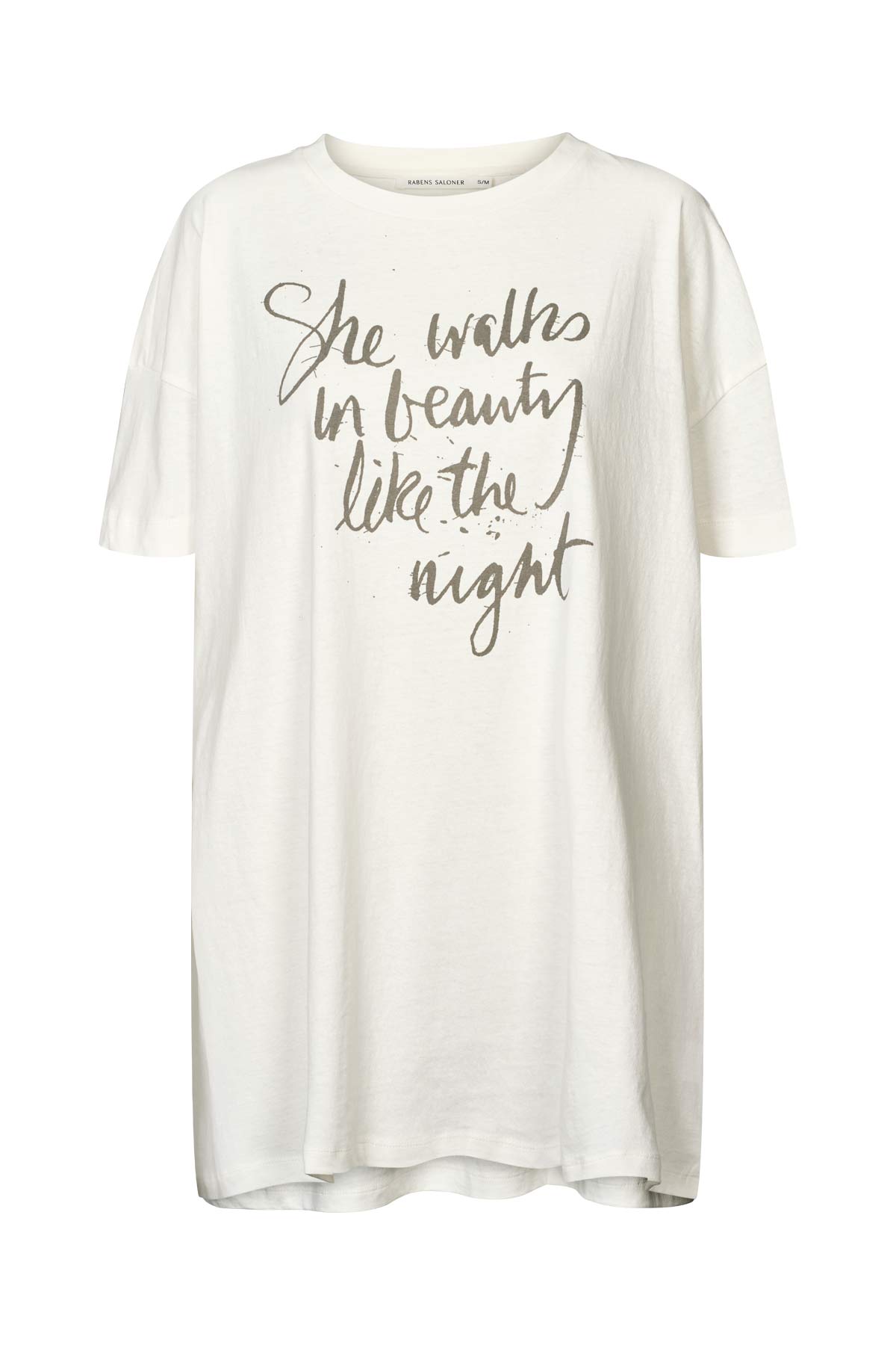 Dee - Poet oversize t-shirt I Chalk Chalk XS/S 4 - Rabens Saloner - DK