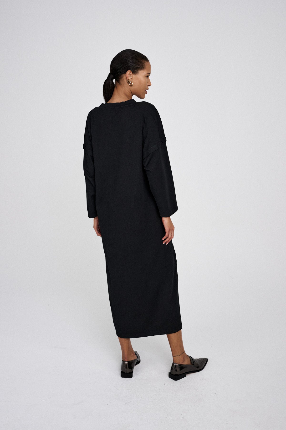 Brynja - FOT jersey dress I Faded black 2 - Rabens Saloner - DK