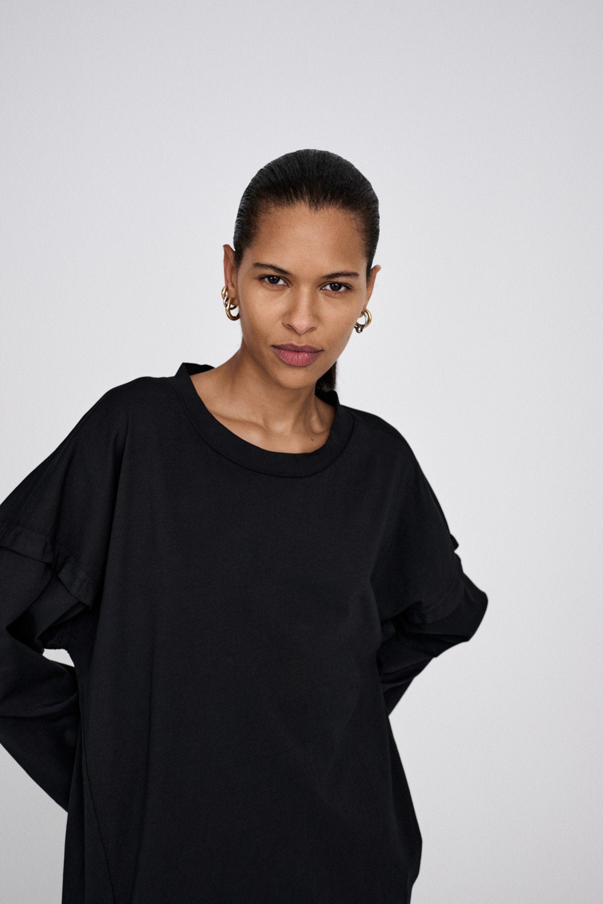 Brynja - FOT jersey dress I Faded black 4 - Rabens Saloner - DK