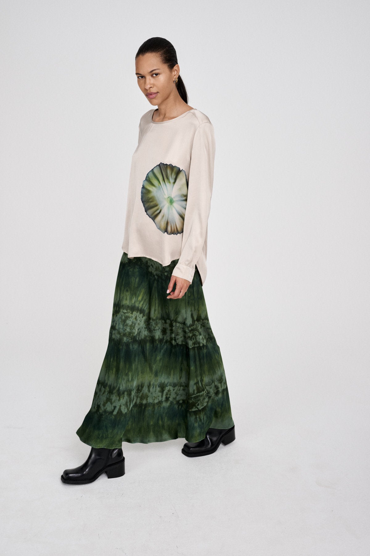 Ibi - Bloom blouse I Hazelnut combo 5 - Rabens Saloner - DK