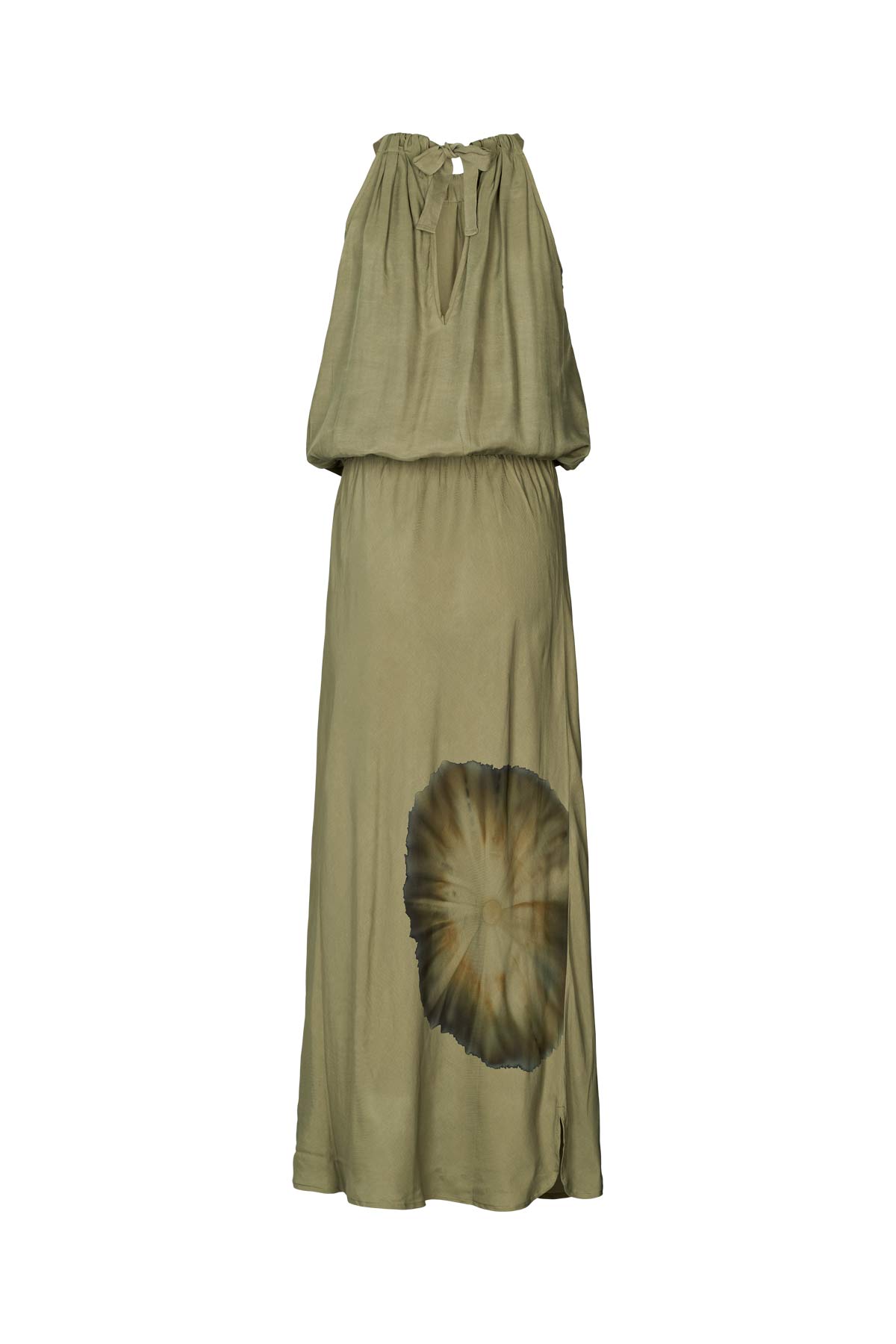 Chanette - Bloom halter dress I Hazelnut combo 6 - Rabens Saloner - DK