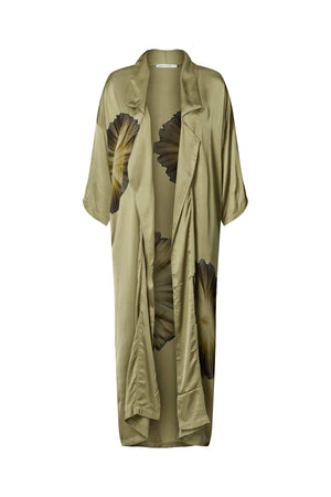 Aysha - Bloom kimono jacket I Hazelnut combo Hazelnut combo O/S 1 - Rabens Saloner - DK