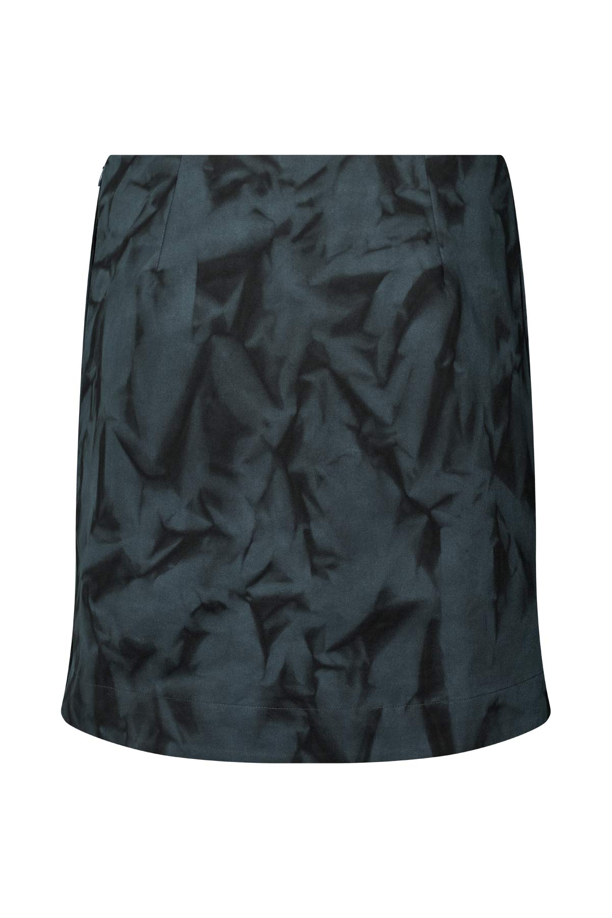 Benedichte - Crystal short canvas skirt I Midnight black combo 4 - Rabens Saloner - DK