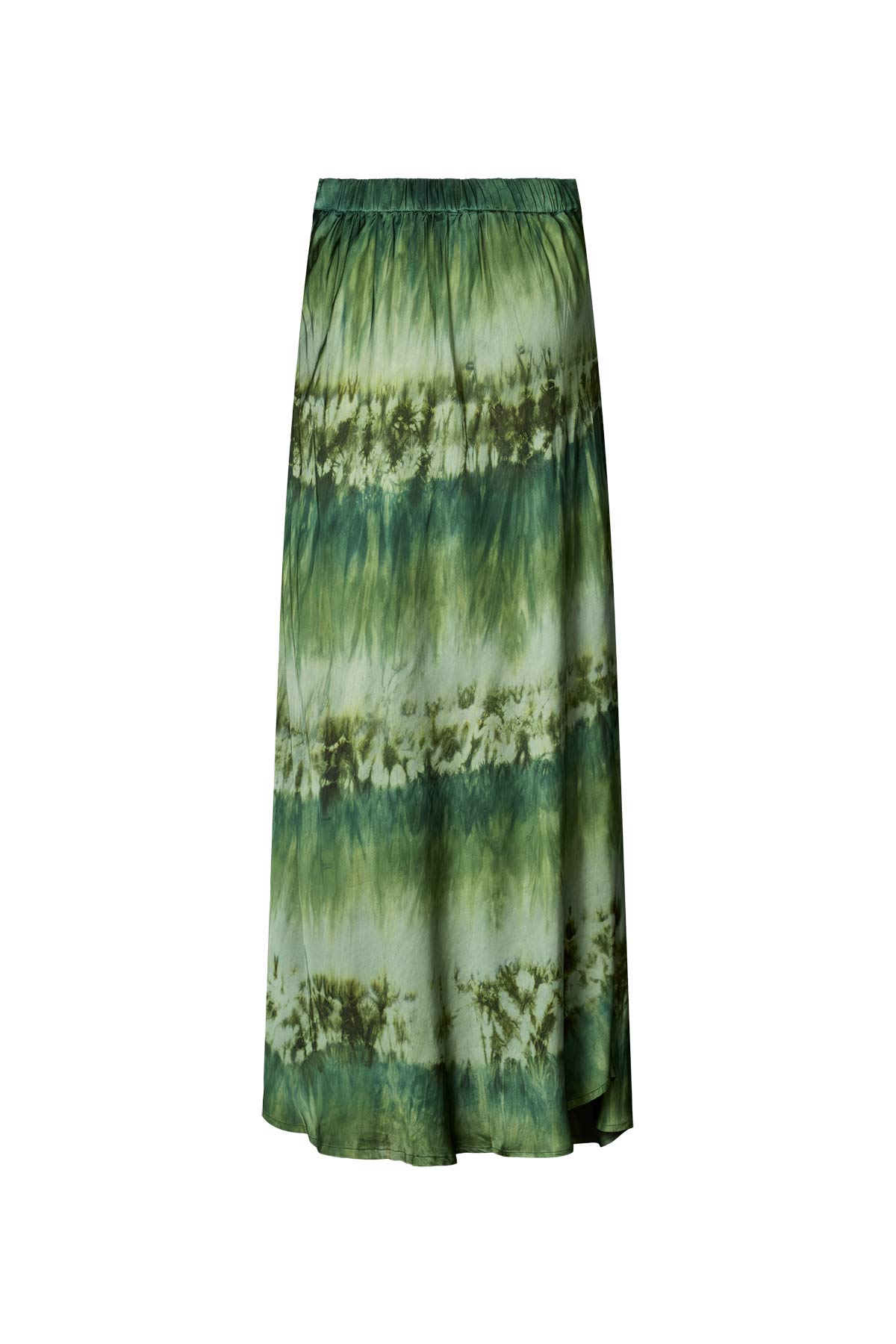 Willie - Arizona long A-line skirt I Bottle green combo 3 - Rabens Saloner - DK