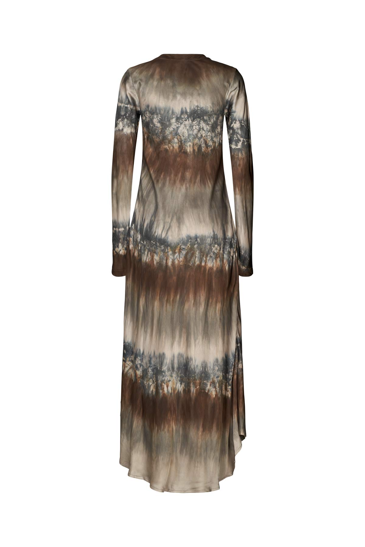 Karin - Arizona long sleeve bias dress I Cement combo 6 - Rabens Saloner - DK