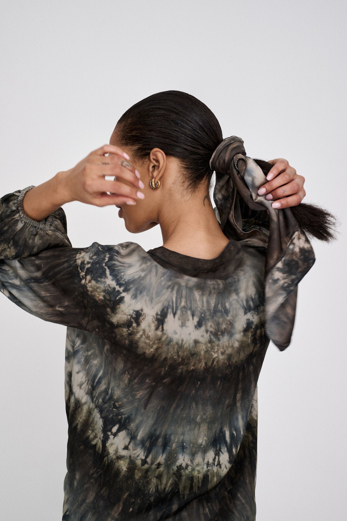 Lyuba - Arizona head scarf I Cement combo 1 - Rabens Saloner - DK