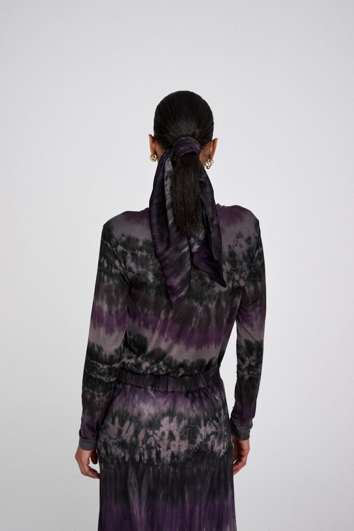 Xenia - Arizona long sleeve t-shirt I Purple combo 4 - Rabens Saloner - DK
