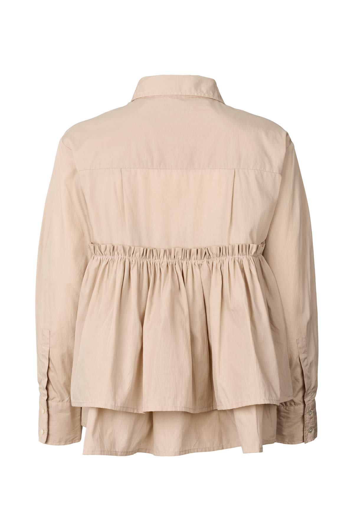 Shaker - Poplin frill shirt I Powder 6 - Rabens Saloner - DK