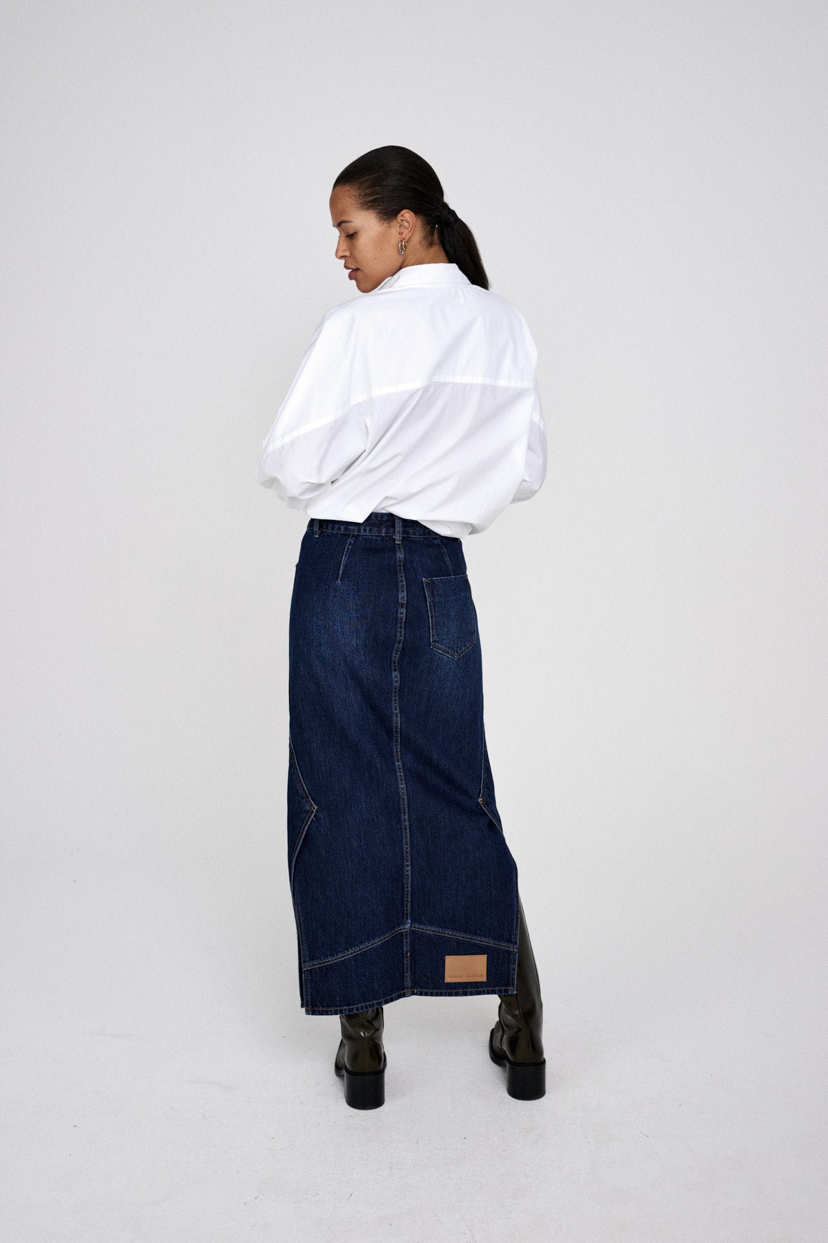 Chloe - Poplin full shirt I White 2 - Rabens Saloner - DK