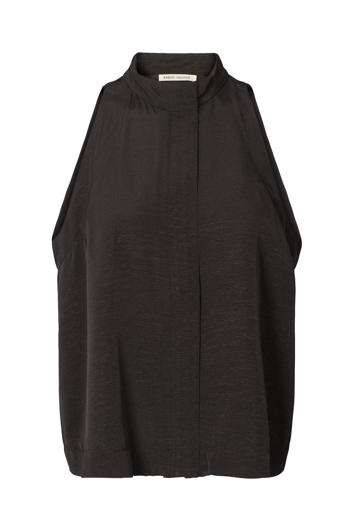 Grossgrain halter top - Kaley I Black Black XS 8 - Rabens Saloner - DK