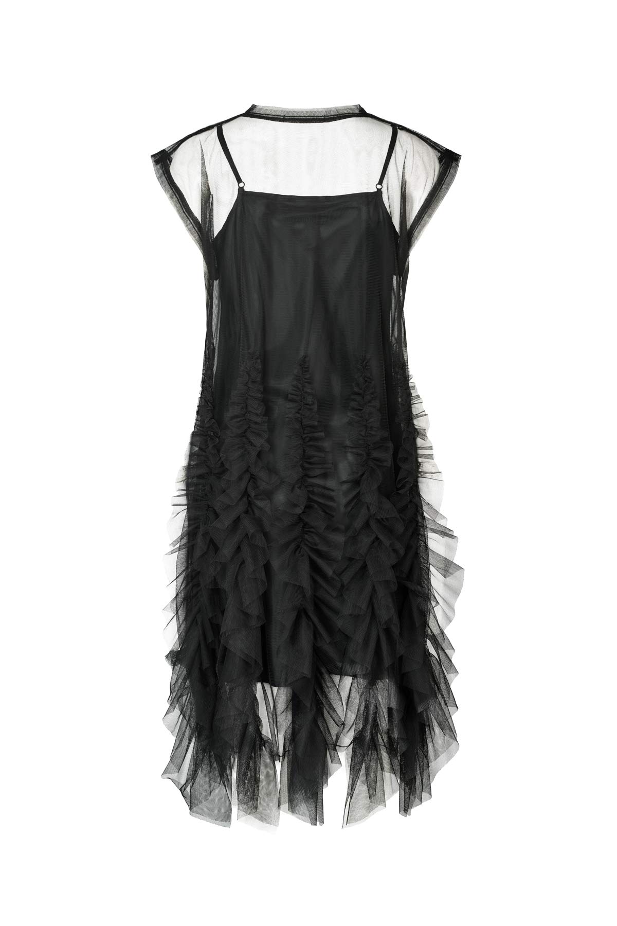 Frilly tulle dress - Ghita I Black
