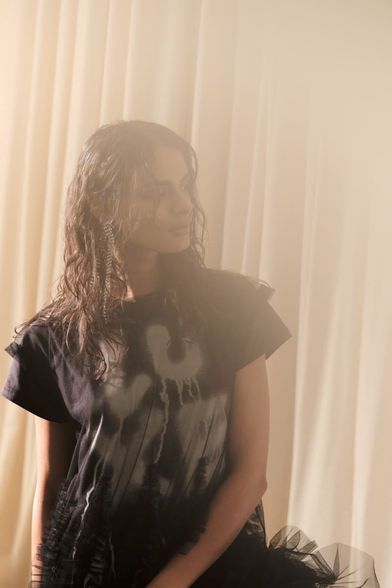 Ambla - Luxe t-shirt I Chalk