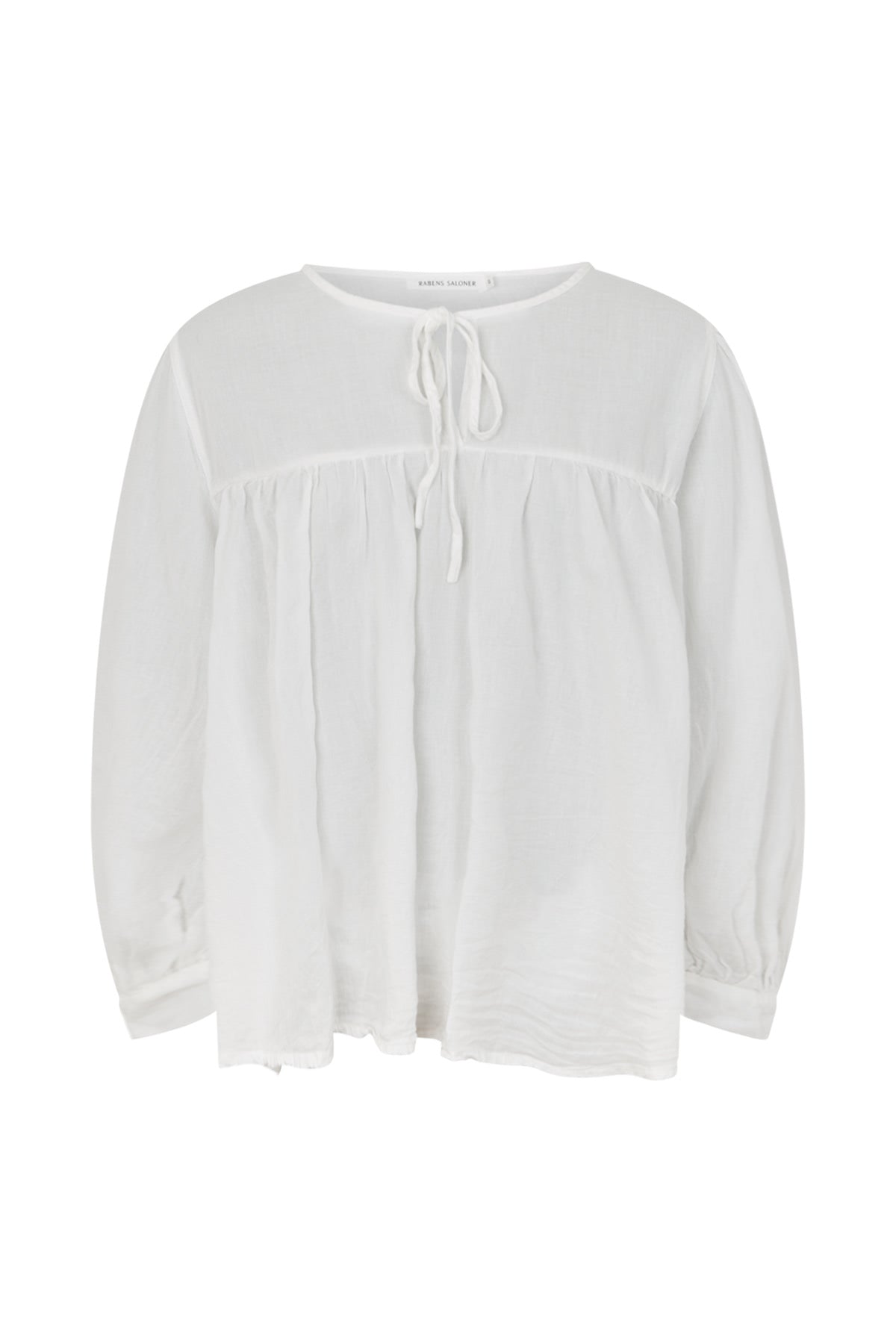 Eike - Cotton full sleeve blouse I White White XS 1 - Rabens Saloner - DK