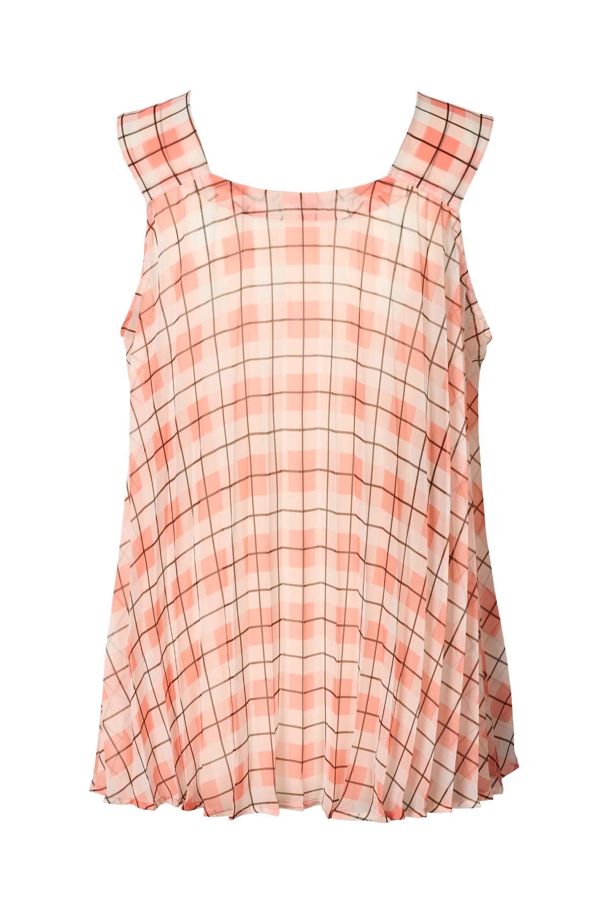 Sage - Transparent check top I Mandarin pleat 4 - Rabens Saloner - DK
