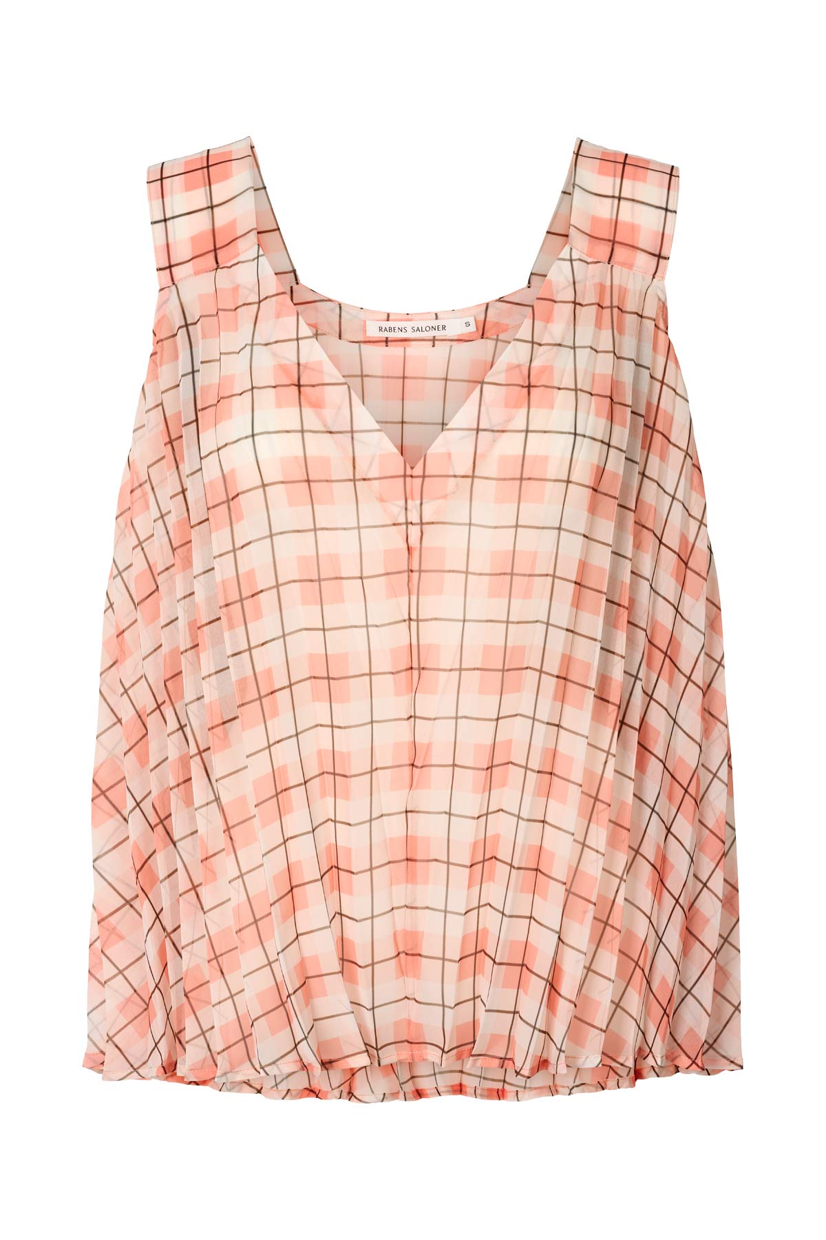 Sage - Transparent check top I Mandarin pleat Mandarin pleat XS 4 - Rabens Saloner - DK