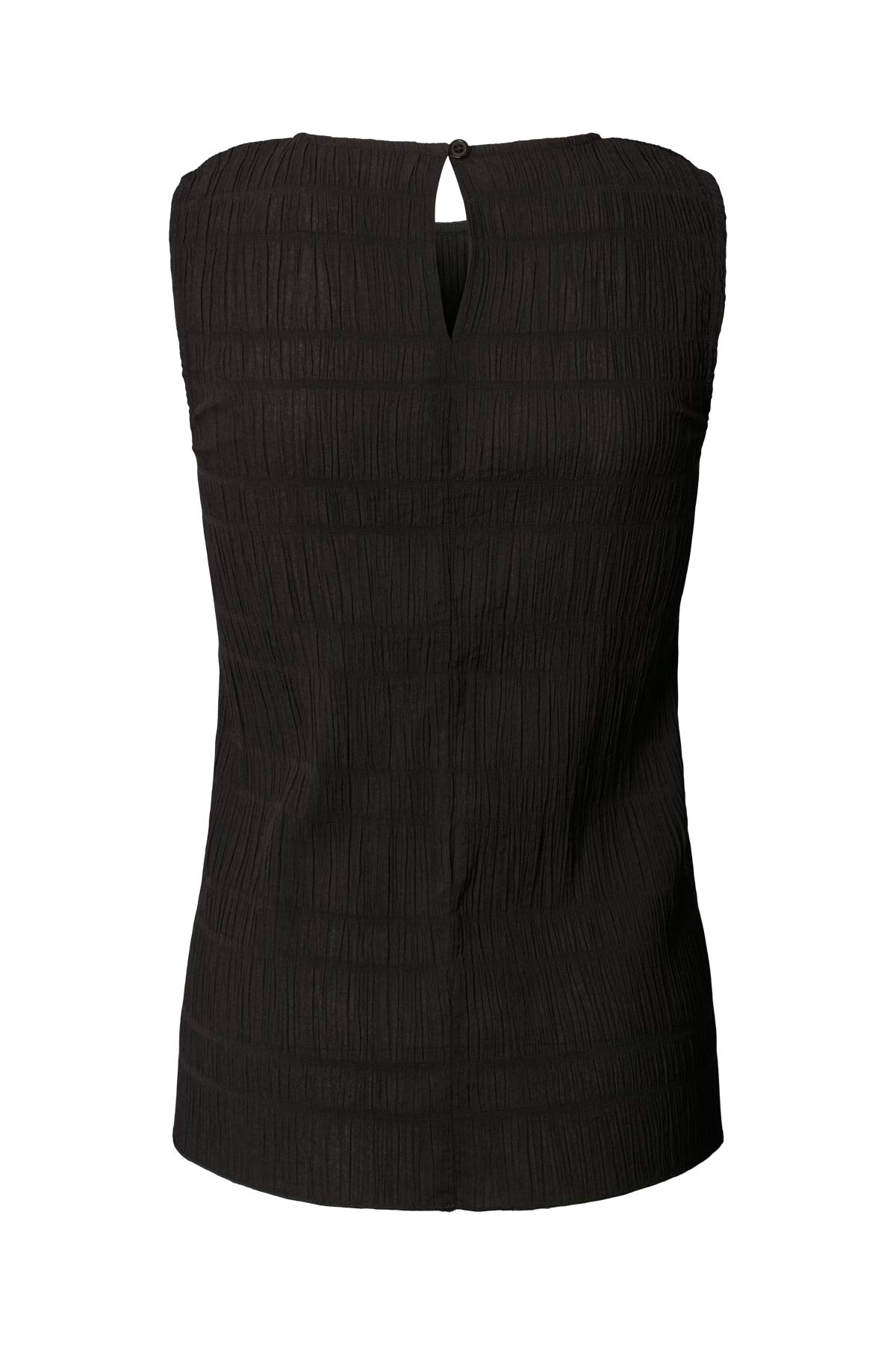 Manola - Irregular smocking tank I Black 2 - Rabens Saloner - DK