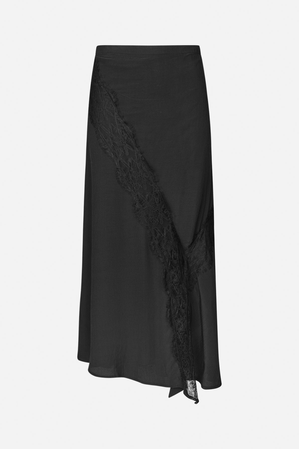 Leia - Sheer lace skirt I Faded black Faded black XS 1 - Rabens Saloner - DK