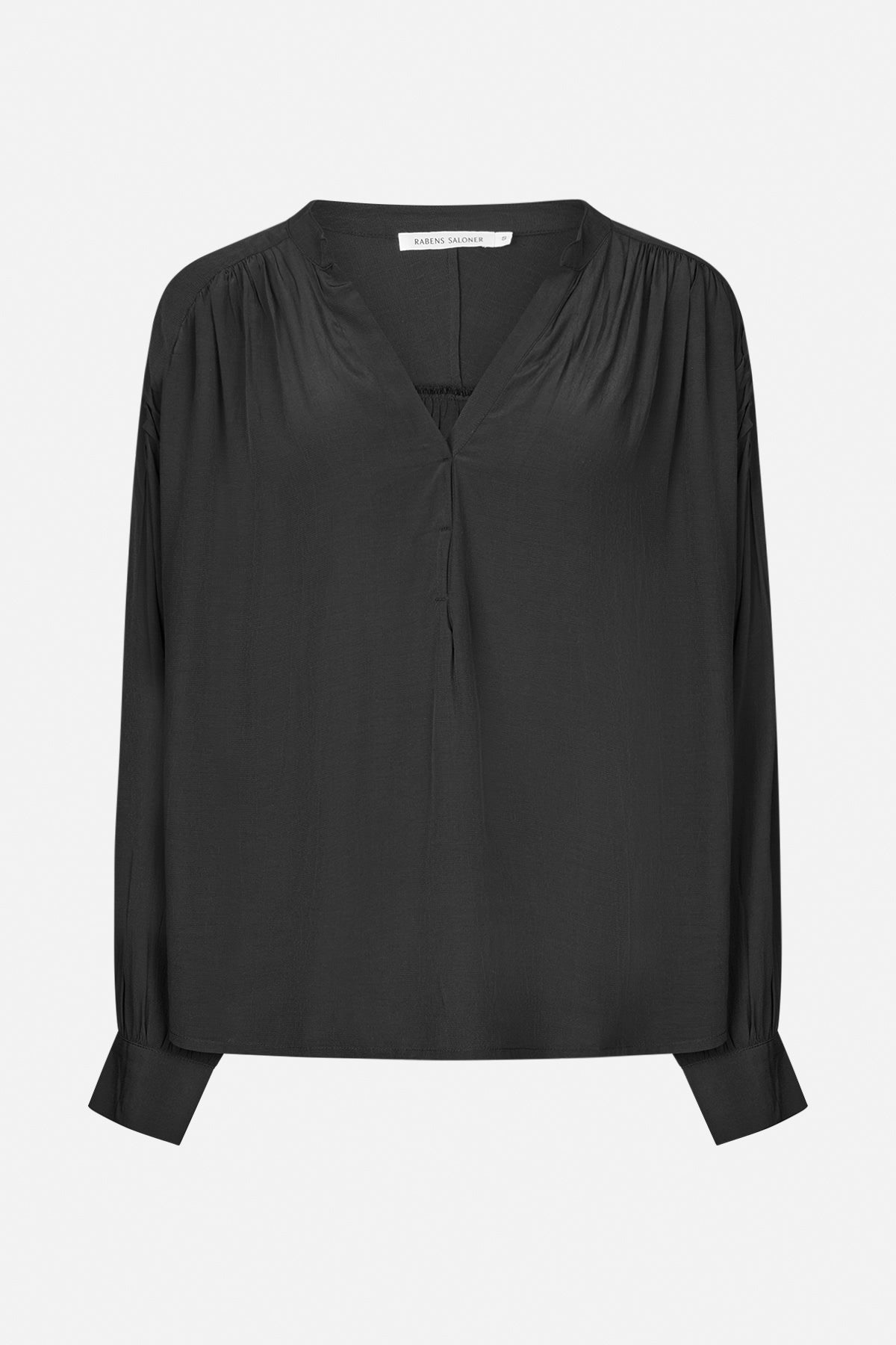 Meg - Sheer lace shirt I Faded black Faded black XS 1 - Rabens Saloner - DK