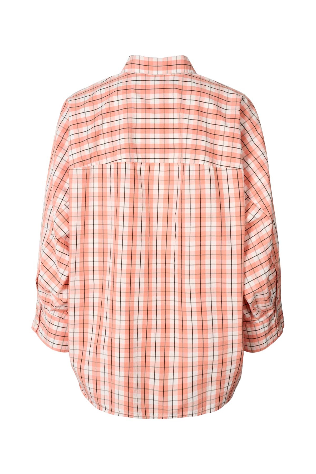 Chloe - Shirt check full shirt I Mandarin check 5 - Rabens Saloner - DK