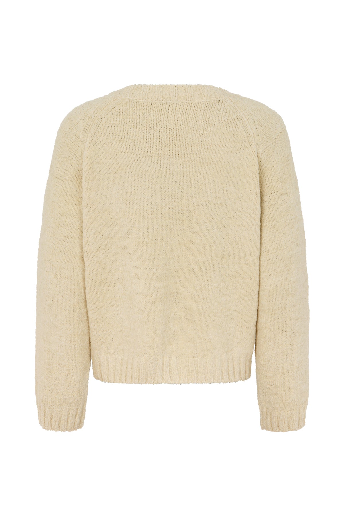 Regitze - Towelling knit small boxy top I Sand 5 - Rabens Saloner - DK