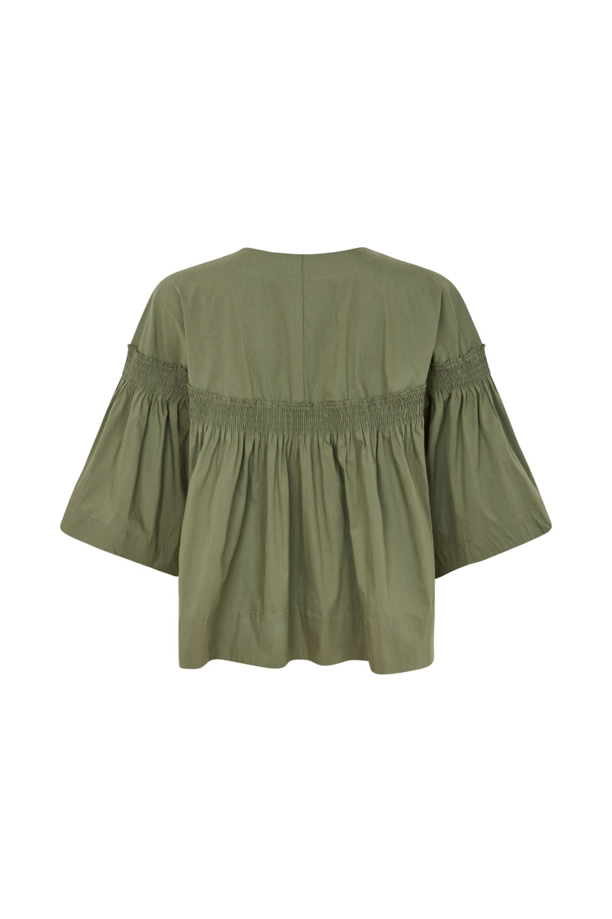 Efil - Papery frill sleeve top I Shadow 2 - Rabens Saloner - DK