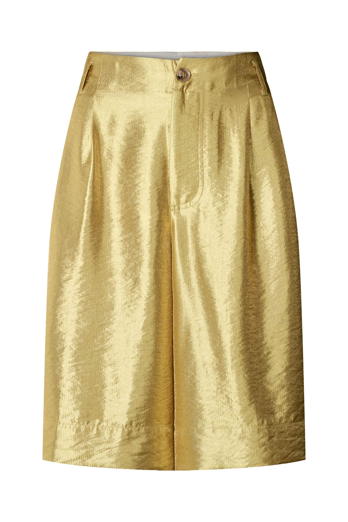 Feliza - Woven gold shorts I Gold Gold XS 6 - Rabens Saloner - DK