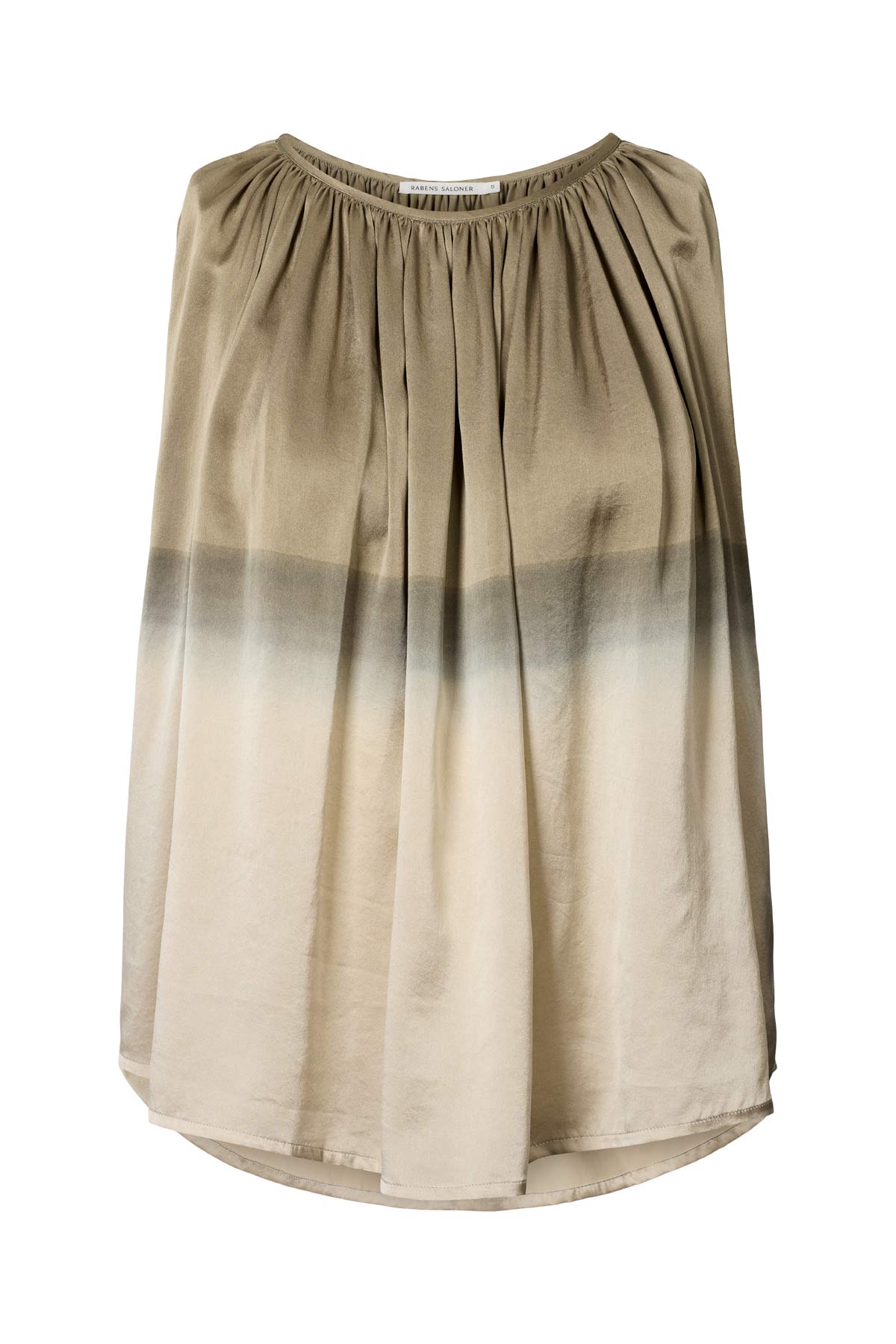 Sabel - Horizon gathered halter top I Cement combo Cement combo XS 6 - Rabens Saloner - DK