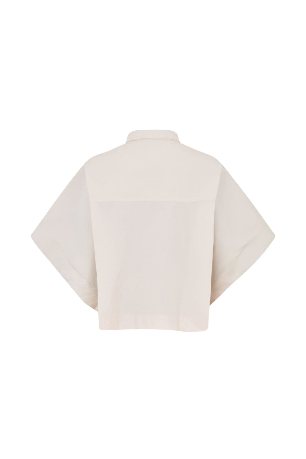 Berte - Poplin curved hem shirt I Clay 2 - Rabens Saloner - DK
