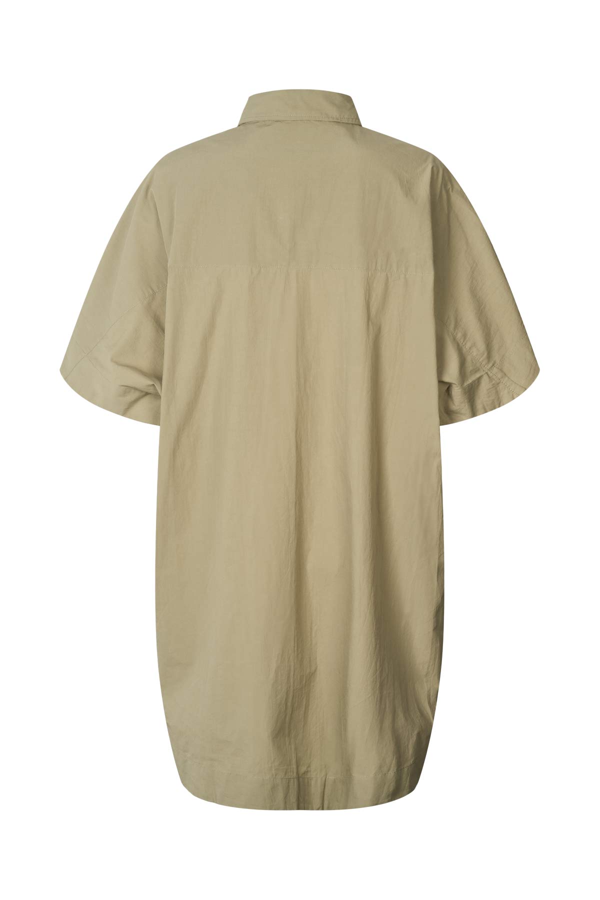 Berta - Poplin curved hem shirt dress I Vertiver 6 - Rabens Saloner - DK