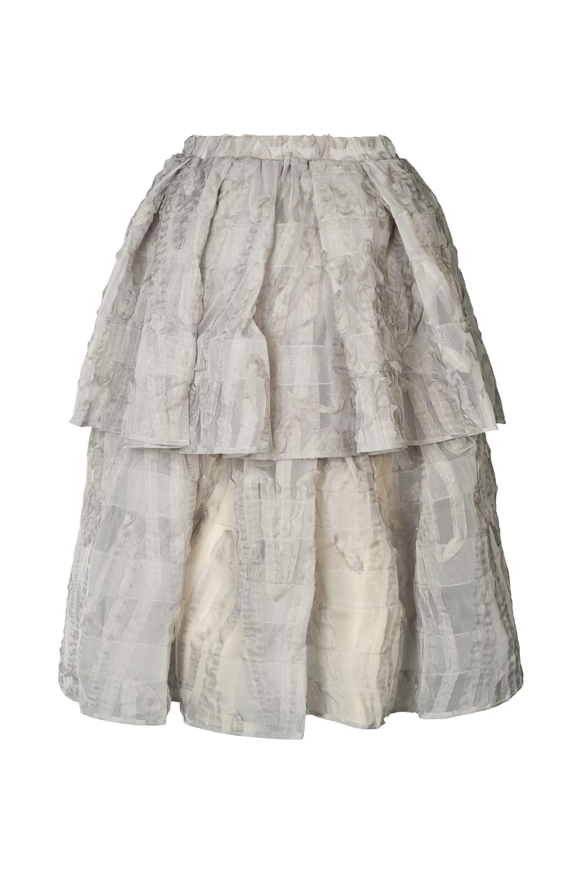 Sibora - Splash netting skirt I Silver grey 6 - Rabens Saloner - DK