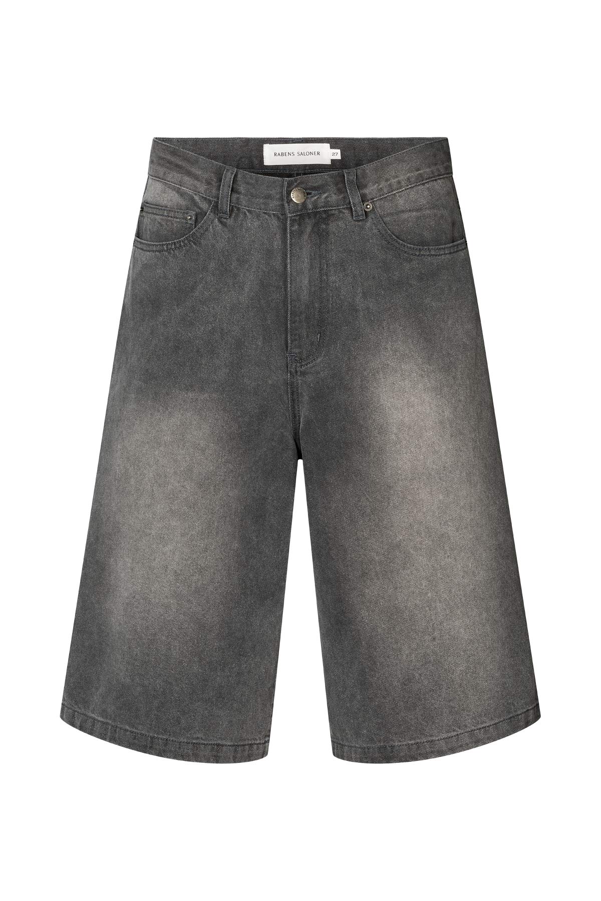 Adelin - Grey denim shorts I Washed grey Washed grey 25 3 - Rabens Saloner - DK