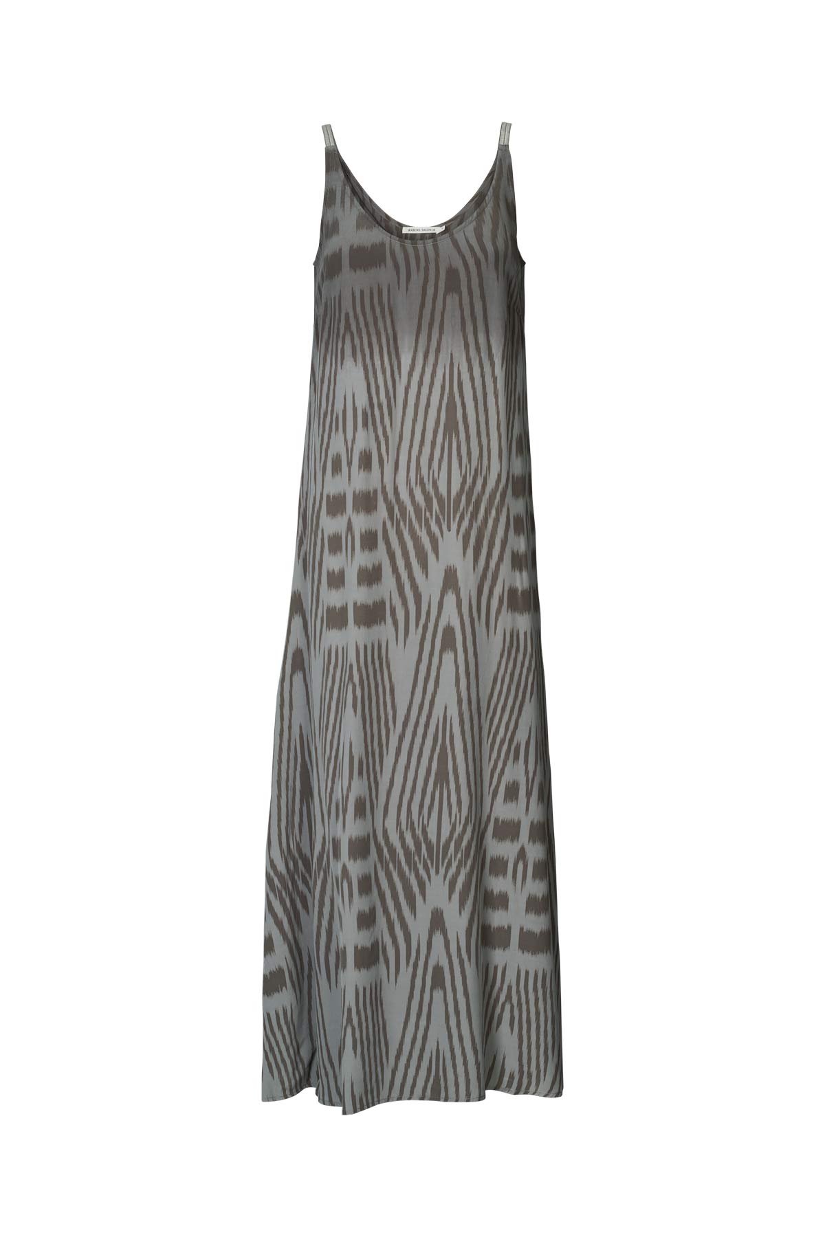 Maice - Ombre ikat slim string dress I Asphalt combo Asphalt combo XS 6 - Rabens Saloner - DK
