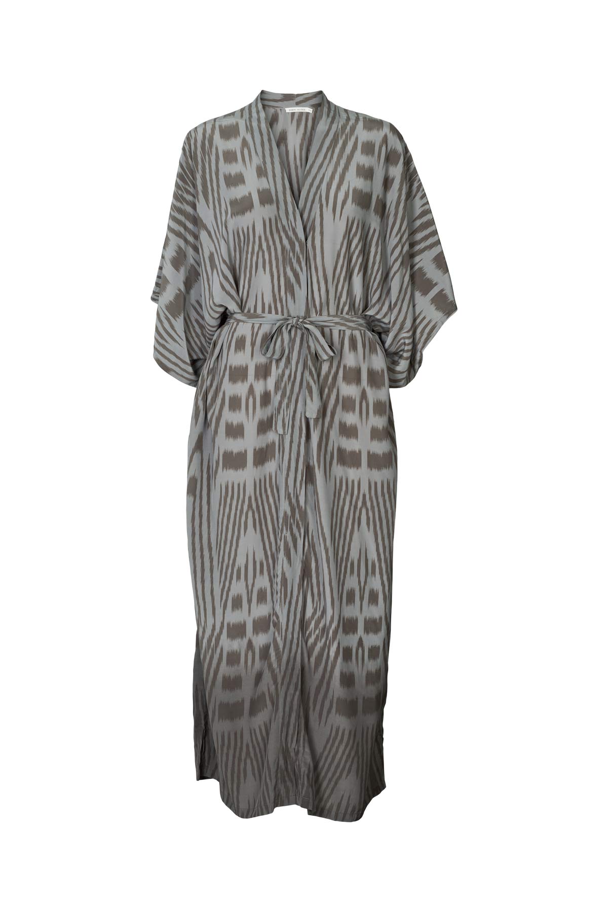 Alesandra - Ombre ikat kimono dress I Asphalt combo Asphalt combo O/S 8 - Rabens Saloner - DK