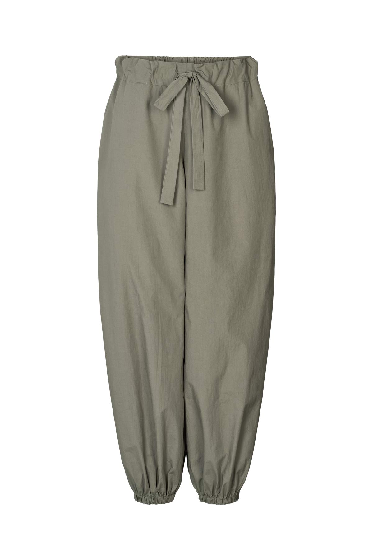 Iridi - Poplin gathered pants I Asphalt Asphalt XS/S 3 - Rabens Saloner - DK
