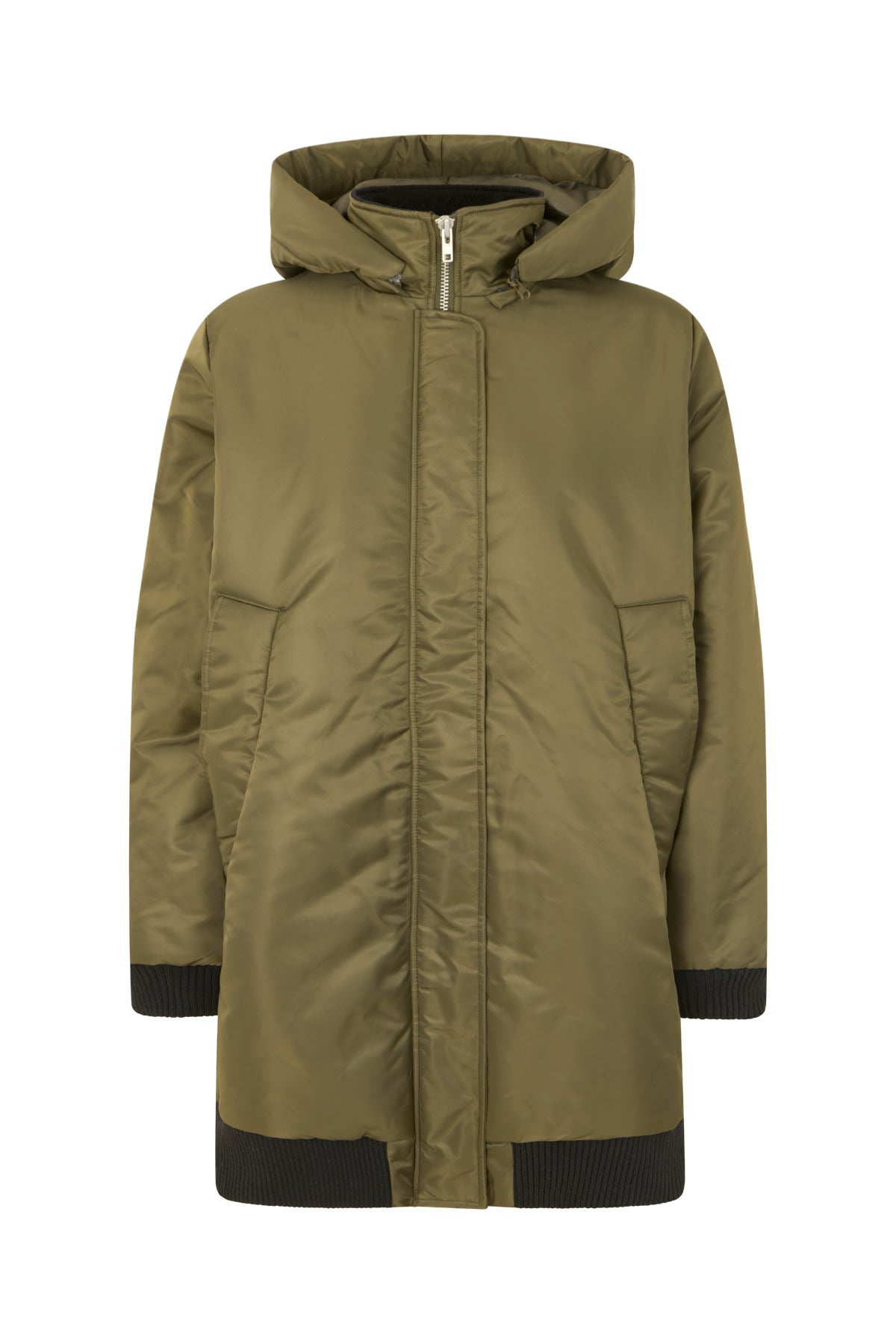 Siif - Padded tech coat I Olive night Olive night XS/S 4 - Rabens Saloner - DK