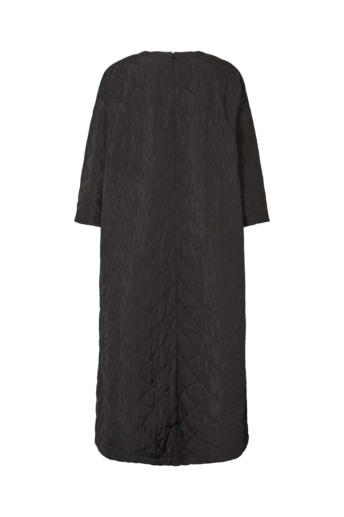 Pamala - Tech quilt dress I Black 2 - Rabens Saloner - DK