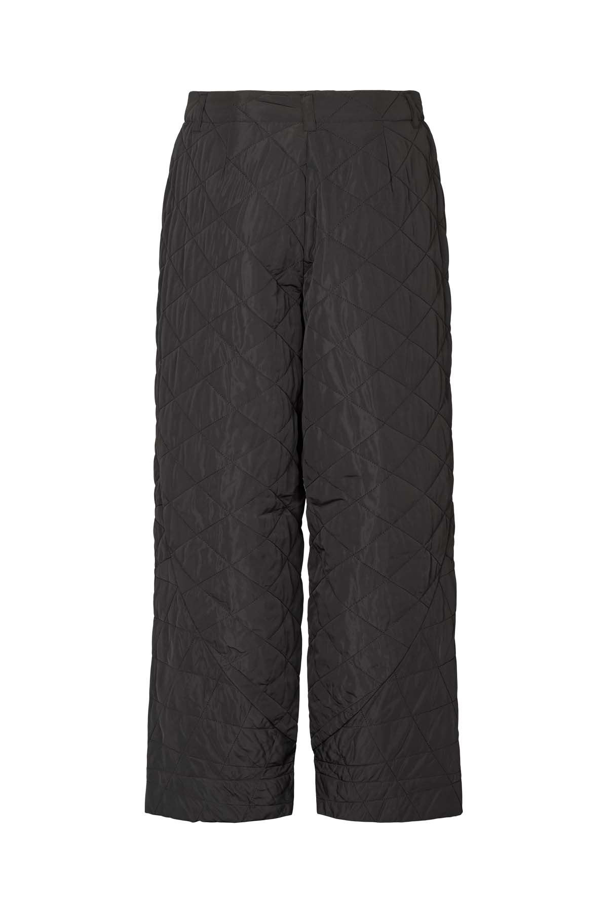 October - Tech quilt shaped pants I Black 5 - Rabens Saloner - DK