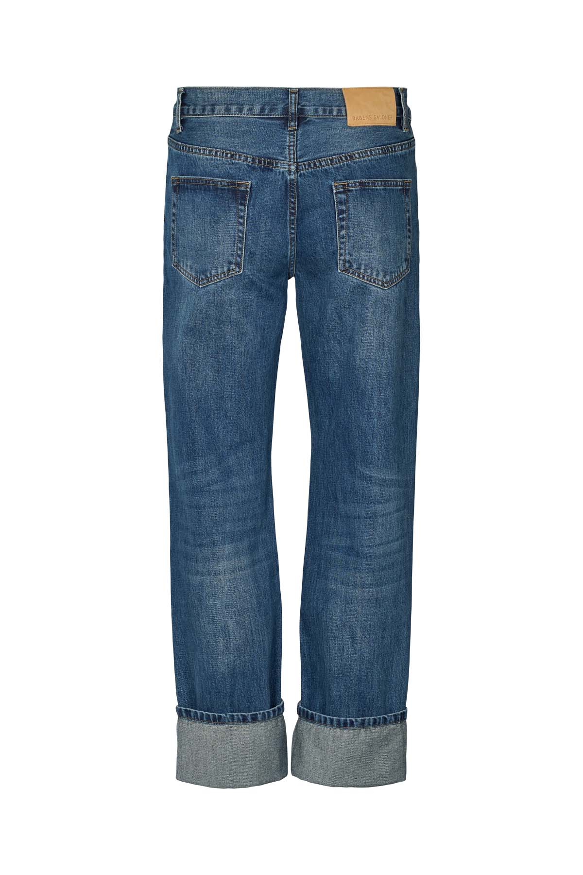 Lorelei - Denim loose fit pants I Dark indigo 5 - Rabens Saloner - DK